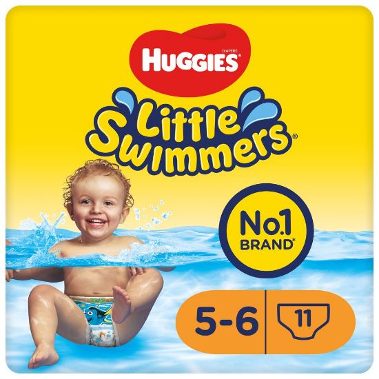 Pilt Huggies ujumismähkmed Little Swimmers 5-6 12-18kg 11tk