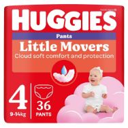 Pilt Huggies püksmähkmed Pants Little Movers 4 Girl 9-14kg 36tk