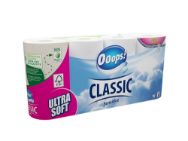 Pilt Ooops! tualettpaber Classic Sensitive 8 rulli