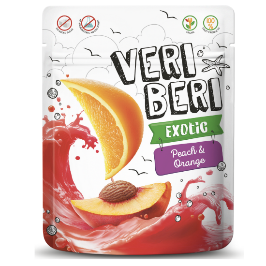 Pilt Veri Beri Exotic virsiku- ja apelsinikangikesed 50g