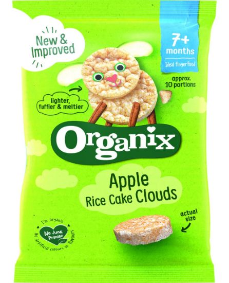 Pilt Organix õunamaitselised öko riisikoogid al 7k  40g