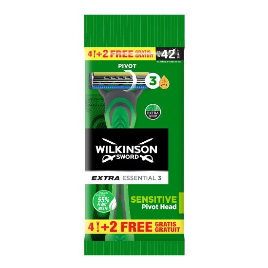 Pilt Wilkinson raseerija Extra3 Essential Men 4+2 tk