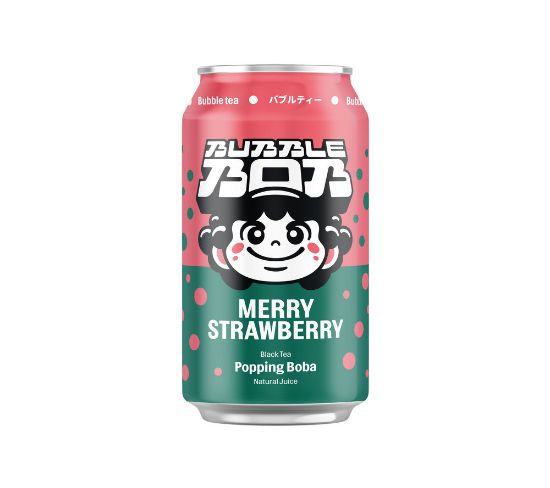 Pilt Bubble Bob maasika teejook mahlamullidega 0,33l