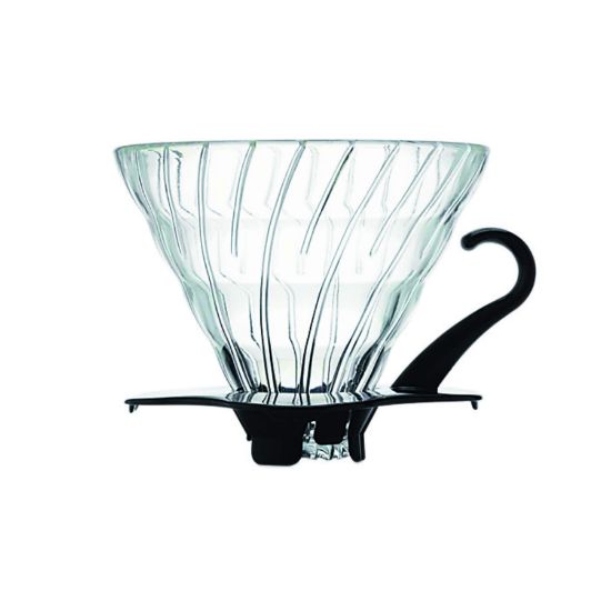 Pilt HARIO V60 koonus klaas must 02