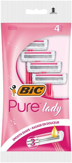 Pilt Bic raseerija Pure Lady Pink 4tk