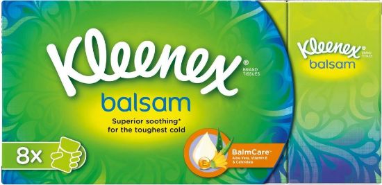 Pilt Kleenex taskurätikud Balsam 9tk x 8pakki 4-kihiline