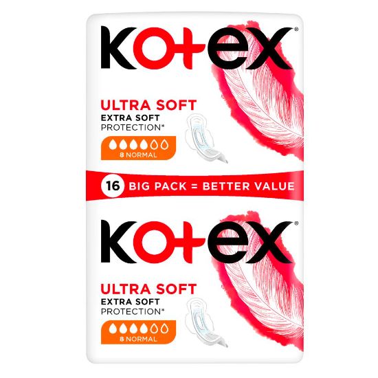 Pilt Kotex hügieeniside Ultra Soft Duo Normal 16tk