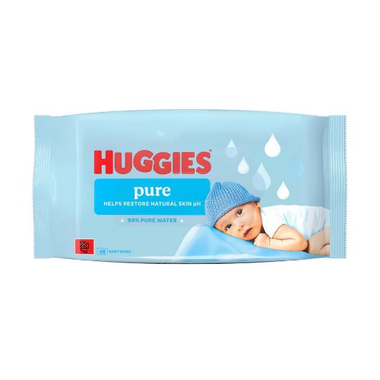 Pilt Huggies niisked salvrätikud Pure 48tk