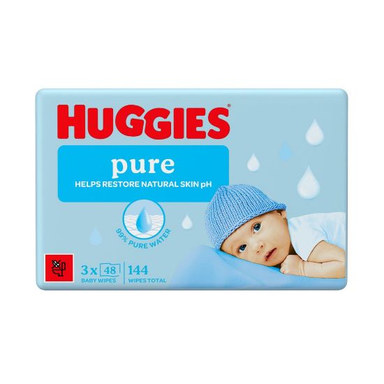 Pilt Huggies niisked salvrätikud Pure 3x48tk