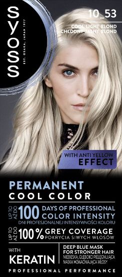 Pilt Syoss Color 10-53 KÜLM HELEBLOND