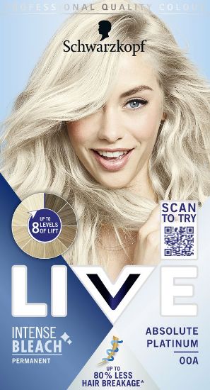 Pilt Schwarzkopf Live püsivärv 00A PUHAS PLAATINA