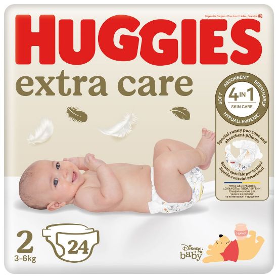 Pilt (PARIM ENNE) Huggies mähkmed Extra Care 2 3-6kg 24tk