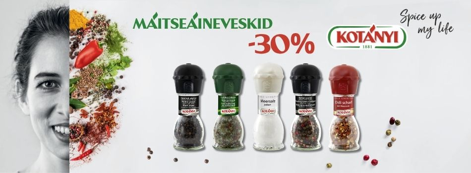 Kotanyi maitseained ja veskid -30%