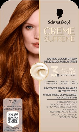 Pilt Schwarzkopf Crème Supreme 7-7 VASKNE TUMEBLOND