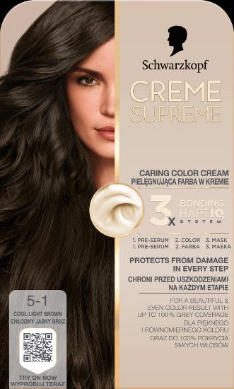 Pilt Schwarzkopf Crème Supreme 5-1 JAHE PRUUN