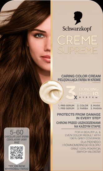 Pilt Schwarzkopf Crème Supreme 5-60 HELE ŠOKOLAADPRUUN
