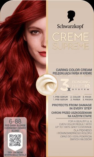 Pilt Schwarzkopf Crème Supreme 6-88 INTENSIIVNE PUNANE