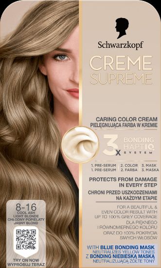 Pilt Schwarzkopf Crème Supreme 8-16 LOOMULIK TUHKBLOND