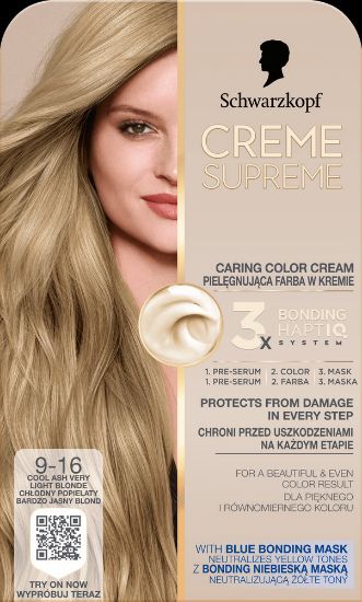 Pilt Schwarzkopf Crème Supreme 9-16 ULTRAHELE KÜLMBLOND