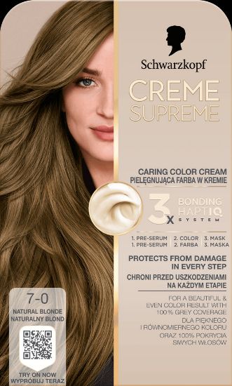 Pilt Schwarzkopf Crème Supreme 7-0 TUMEBLOND