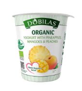 Pilt Dobilas biojogurt ananaasi,virsiku ja mango, 2,5-3,5% 300g