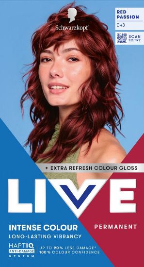 Pilt Live püsivärv 043 KIRGLIK PUNANE