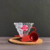 Pilt HARIO V60 koonus klaas punane 01