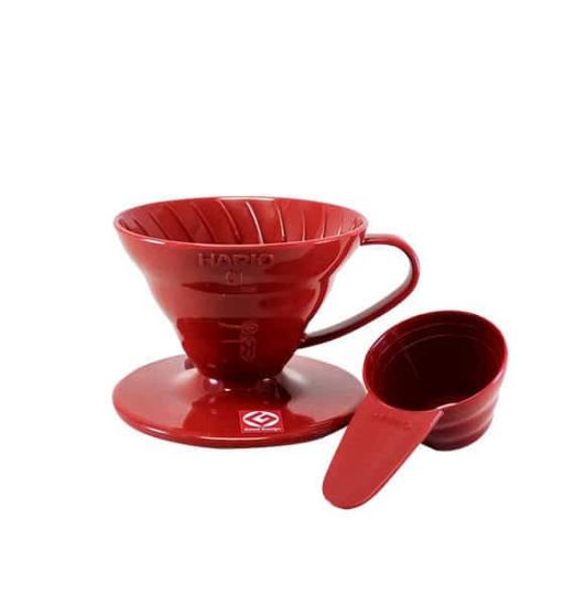 Pilt HARIO V60 koonus plastik punane 01