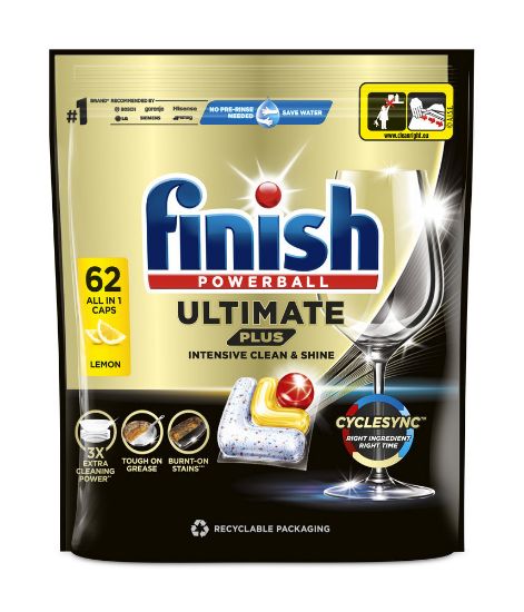 Pilt FINISH Ultimate PLUS 62 tab. Lemon
