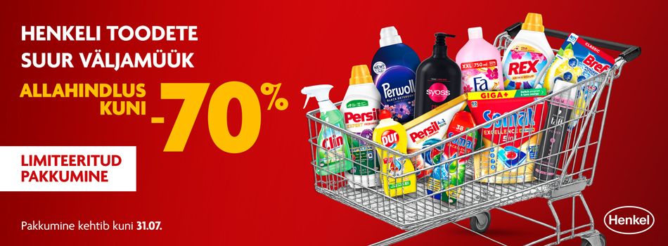Henkel tühjendusmüük kuni -70%