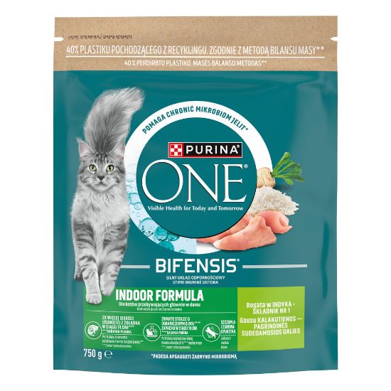 Pilt One kuiv kassitoit Indoor kalkun 750g