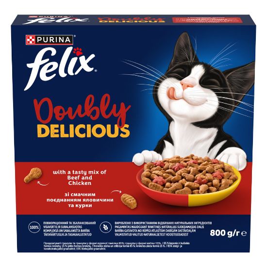 Pilt Felix täissööt veis, kana ja punapeet 800g