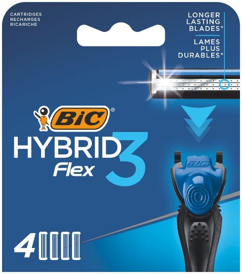 Pilt Bic raseerija Hybrid 3 Flex varuterad 4tk