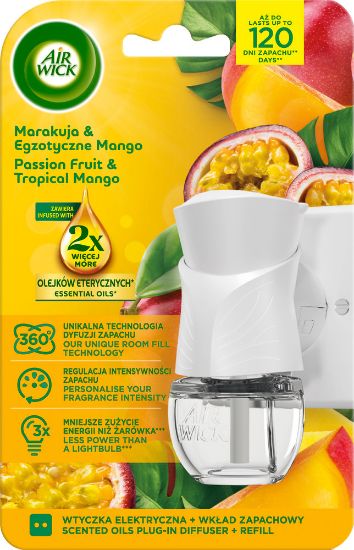 Pilt AIR WICK Electrical MANGO & Passion Fruit (pistik+täide) 19 ML