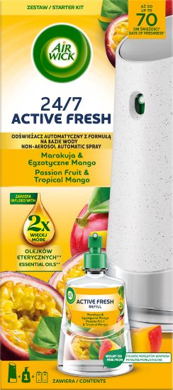 Pilt AIR WICK Active Fresh MANGO & Passion Fruit komplekt 228 ML