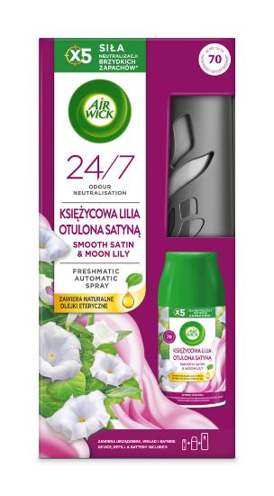 Pilt AIR WICK Freshmatic compact komplekt Smooth Satin&Moon Lilly