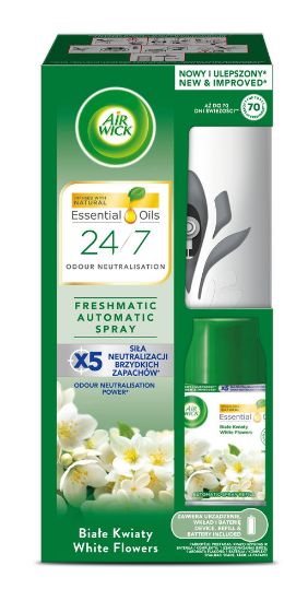 Pilt AIR WICK Freshmatic compact komplekt White Flowers 250ml