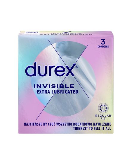 Pilt DUREX Kondoomid Invisible Extra Lubricated N3