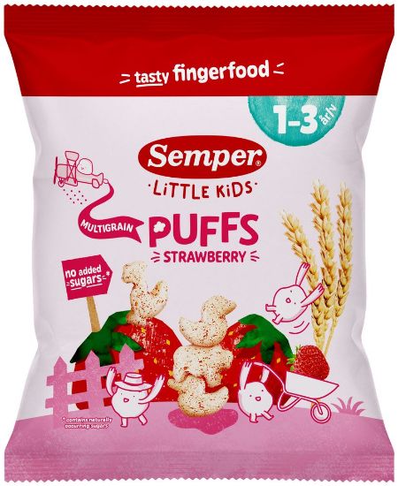 Pilt Semper mitmeviljamaius maasikamaitseline 18g 1-3Y