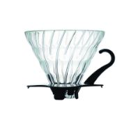 Pilt HARIO V60 koonus klaas must 02