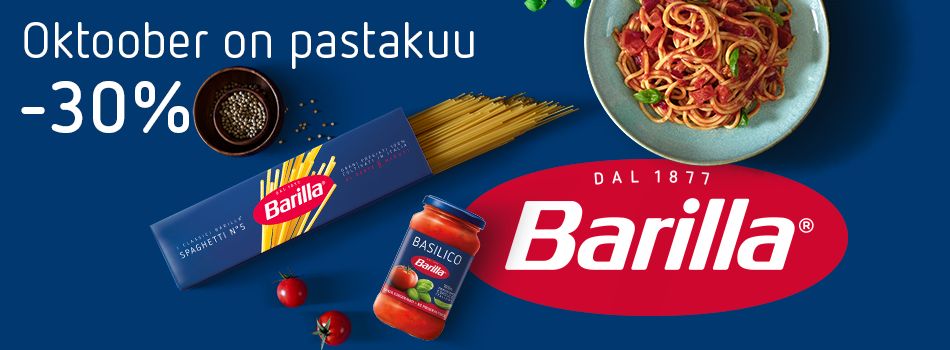 Oktoober on pastakuu, Barilla -30%