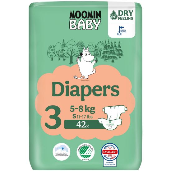 Pilt Moomin Baby mähkmed Nr3 5-8kg 42tk