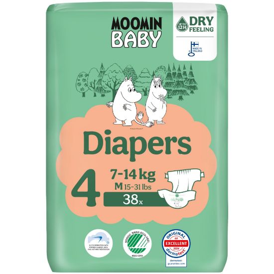 Pilt Moomin Baby mähkmed Nr4 7-14kg 38tk