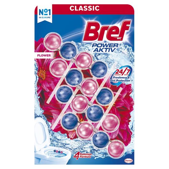 Pilt Bref WC värskendaja POWER ACTIV FLOWERS 4X50g
