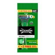Pilt Wilkinson raseerija Extra3 Essential Men 4+2 tk